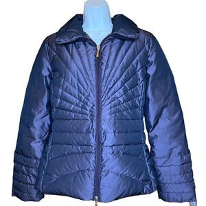 Moncler Deep Plum Puffer Jacket Size 4 Excellent Condition